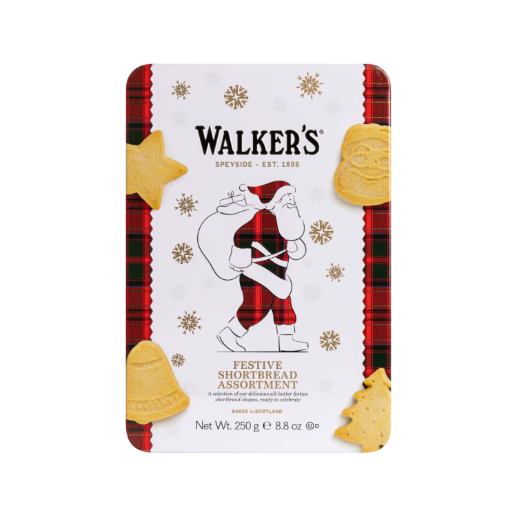Walkers Shortbread Ltd. – Shortbread Festive Assortment „Santa“ - 250g Dose